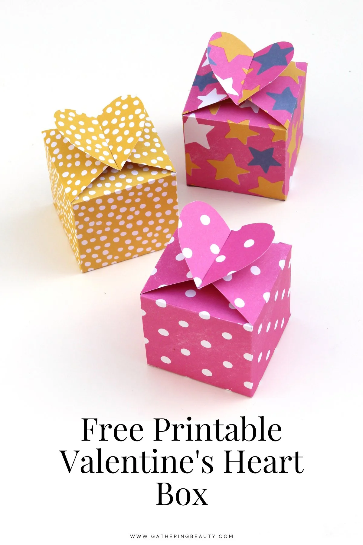 free printable valentine's heart box — gathering beauty